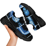 X-Ray Film Radiology Print Black Chunky Shoes