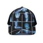 X-Ray Film Radiology Print Black Mesh Trucker Cap