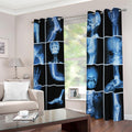 X-Ray Film Radiology Print Dimout Grommet Curtains