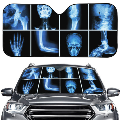 X-Ray Film Radiology Print Car Windshield Sun Shade