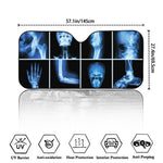 X-Ray Film Radiology Print Car Windshield Sun Shade