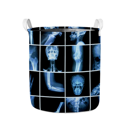X-Ray Film Radiology Print Collapsible Laundry Basket