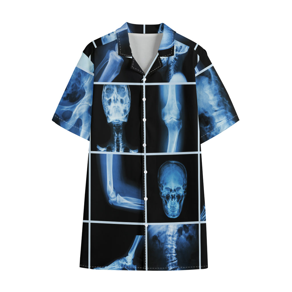 X-Ray Film Radiology Print Cotton Hawaiian Shirt