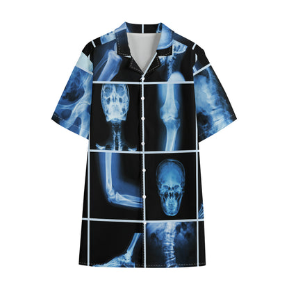 X-Ray Film Radiology Print Cotton Hawaiian Shirt