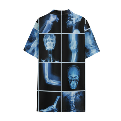 X-Ray Film Radiology Print Cotton Hawaiian Shirt