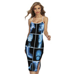 X-Ray Film Radiology Print Cross Back Cami Dress
