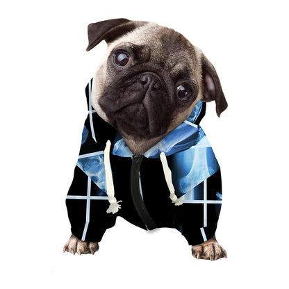 X-Ray Film Radiology Print Dog Zip Up Hoodie