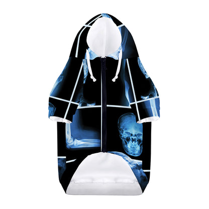 X-Ray Film Radiology Print Dog Zip Up Hoodie