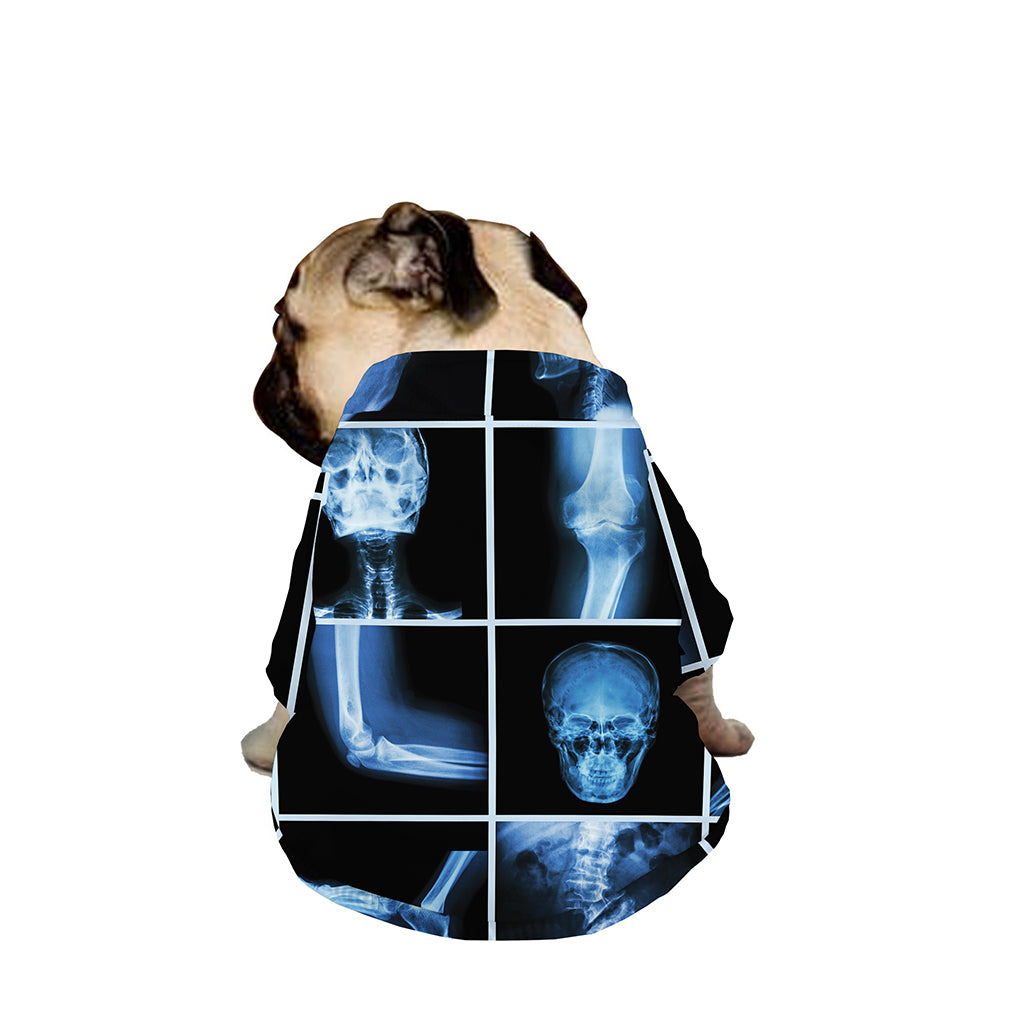 X-Ray Film Radiology Print Dog Zip Up Jacket