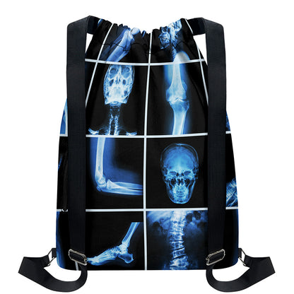 X-Ray Film Radiology Print Drawstring Backpack