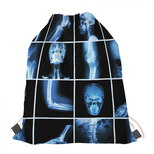 X-Ray Film Radiology Print Drawstring Bag
