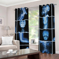 X-Ray Film Radiology Print Grommet Curtains