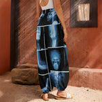 X-Ray Film Radiology Print Harem Pants