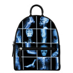 X-Ray Film Radiology Print Leather Backpack