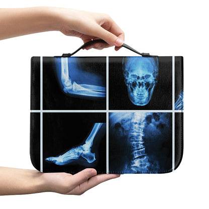 X-Ray Film Radiology Print Leather Bible Cover