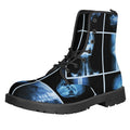 X-Ray Film Radiology Print Lace-Up Boots