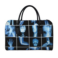 X-Ray Film Radiology Print Leather Duffel Bag
