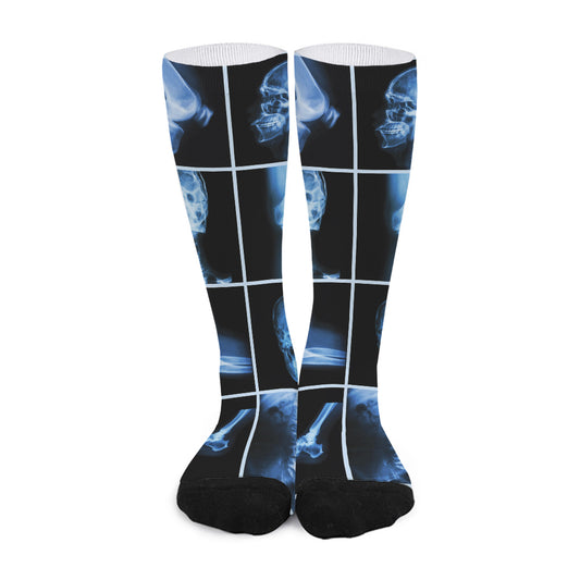 X-Ray Film Radiology Print Long Socks