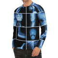 X-Ray Film Radiology Print Men's Long Sleeve Rash Guard