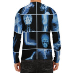 X-Ray Film Radiology Print Men's Long Sleeve Rash Guard
