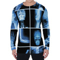 X-Ray Film Radiology Print Men's Long Sleeve T-Shirt