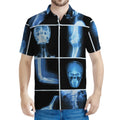 X-Ray Film Radiology Print Men's Polo Shirt