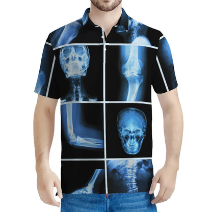X-Ray Film Radiology Print Men's Polo Shirt