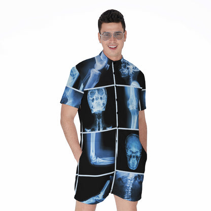 X-Ray Film Radiology Print Men's Rompers
