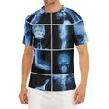 X-Ray Film Radiology Print Men's Short Sleeve Rash Guard