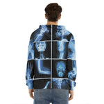 X-Ray Film Radiology Print Men's Velvet Pullover Hoodie