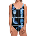 X-Ray Film Radiology Print One Piece Swimsuit