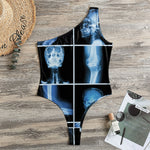X-Ray Film Radiology Print One Shoulder Bodysuit