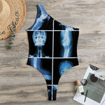 X-Ray Film Radiology Print One Shoulder Bodysuit