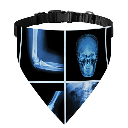 X-Ray Film Radiology Print Over The Collar Dog Bandana
