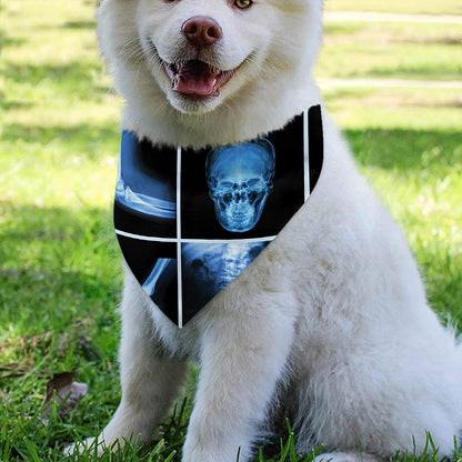 X-Ray Film Radiology Print Over The Collar Dog Bandana