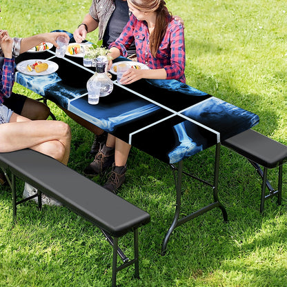 X-Ray Film Radiology Print Picnic Table Cover