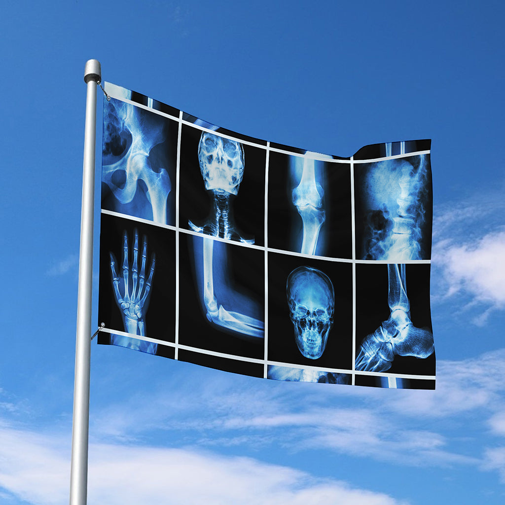 X-Ray Film Radiology Print Polyester Flag