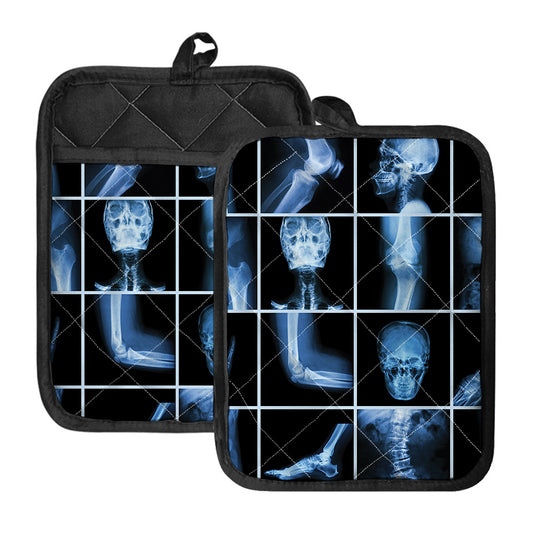 X-Ray Film Radiology Print Pot Holders With Pocket