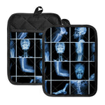 X-Ray Film Radiology Print Pot Holders With Pocket
