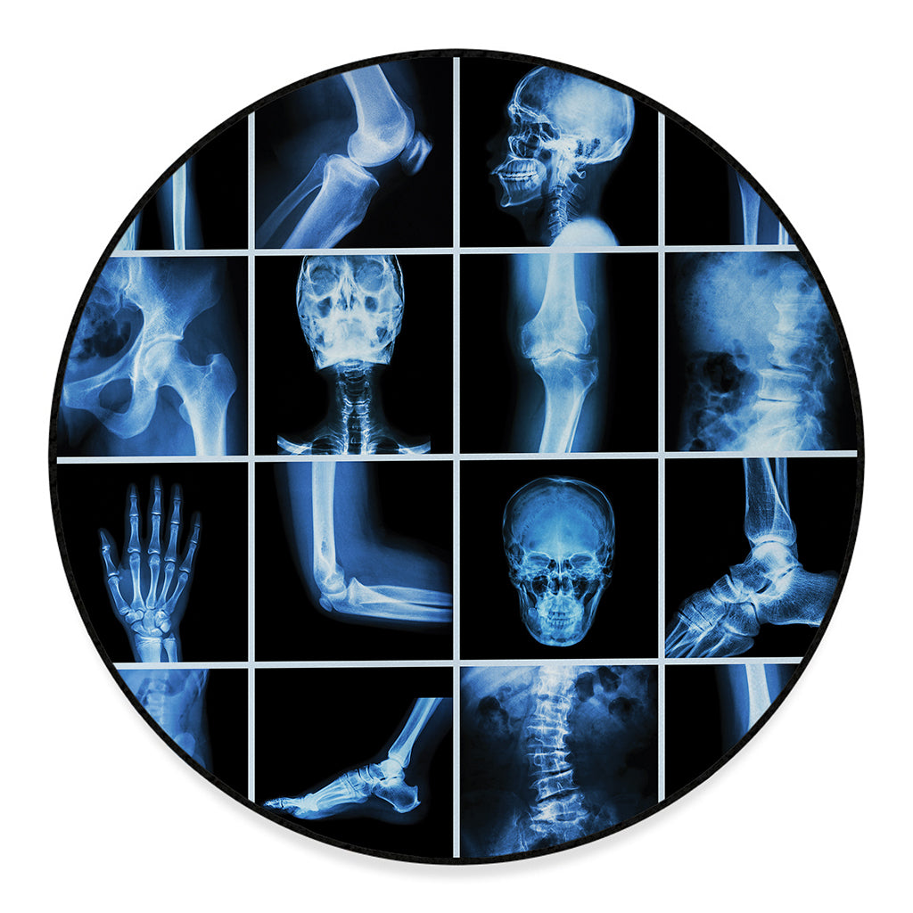 X-Ray Film Radiology Print Round Floor Mat