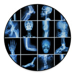 X-Ray Film Radiology Print Round Floor Mat
