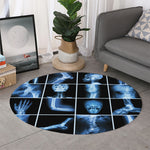 X-Ray Film Radiology Print Round Rug