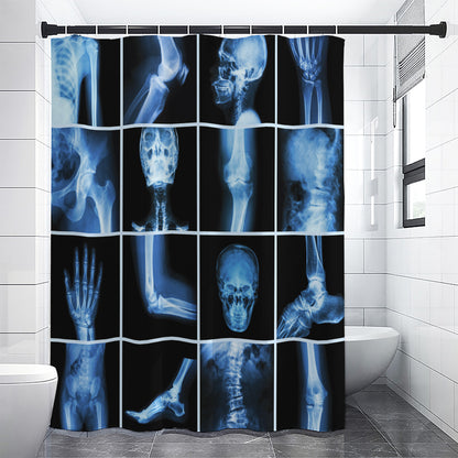 X-Ray Film Radiology Print Shower Curtain