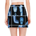 X-Ray Film Radiology Print Side Slit Mini Skirt