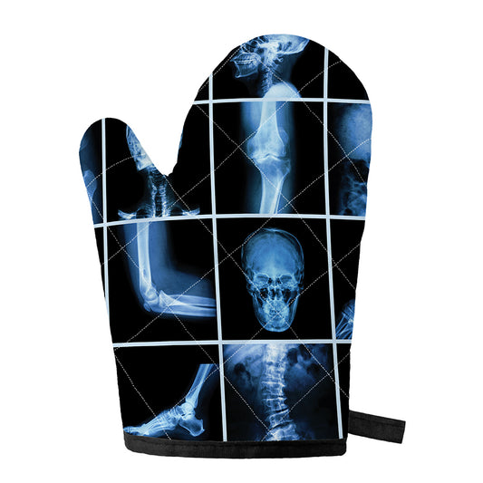 X-Ray Film Radiology Print Single Oven Mitt