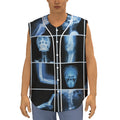 X-Ray Film Radiology Print Sleeveless Baseball Jersey