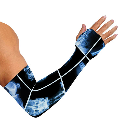 X-Ray Film Radiology Print Sun Protection Arm Sleeves