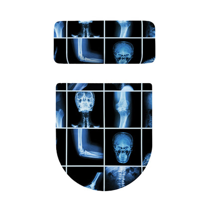 X-Ray Film Radiology Print Toilet Lid And Tank Cover Set