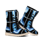 X-Ray Film Radiology Print Winter Boots