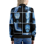 X-Ray Film Radiology Print Women's Bomber Jacket